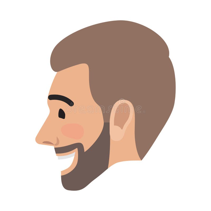 Emoci Avatar mężczyzna Szczęśliwa Pomyślna twarz wektor ilustracja wektor Emoci Avatar mężczyzna Szczęśliwa Pomyślna twarz wektor ilustracja wektor