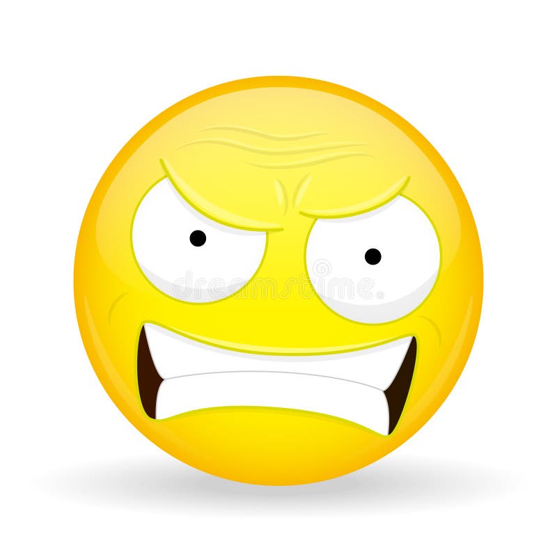 Emoji Arrabbiato Emozione Di Rabbia Emoticon Giurante Stile Del Fumetto Icona Di Sorriso Dell Illustrazione Di Vettore Illustrazione Di Stock Illustrazione Di Frantic Berate 96154323