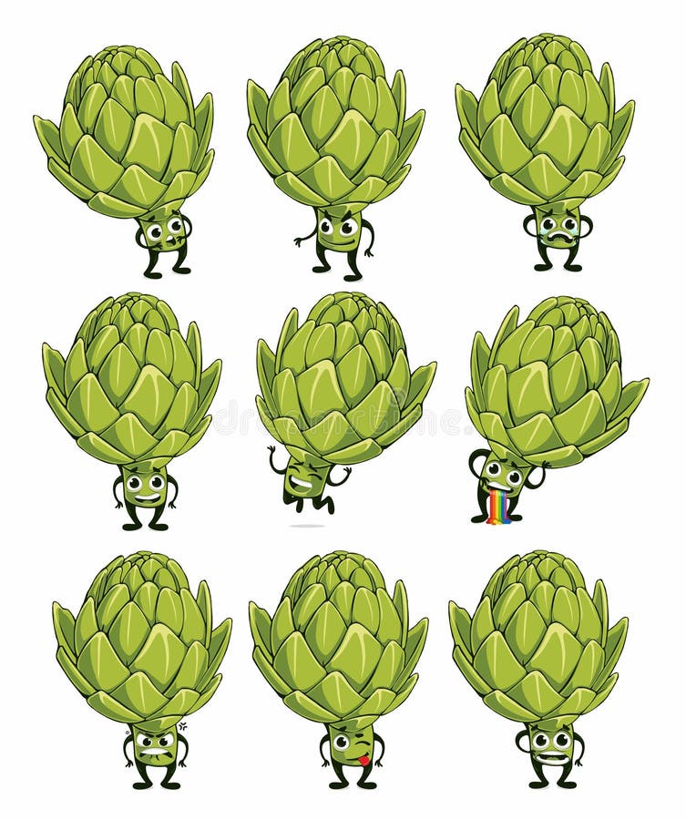 vegetais kawaii fofos e texto de motivação. coleção de emoji de