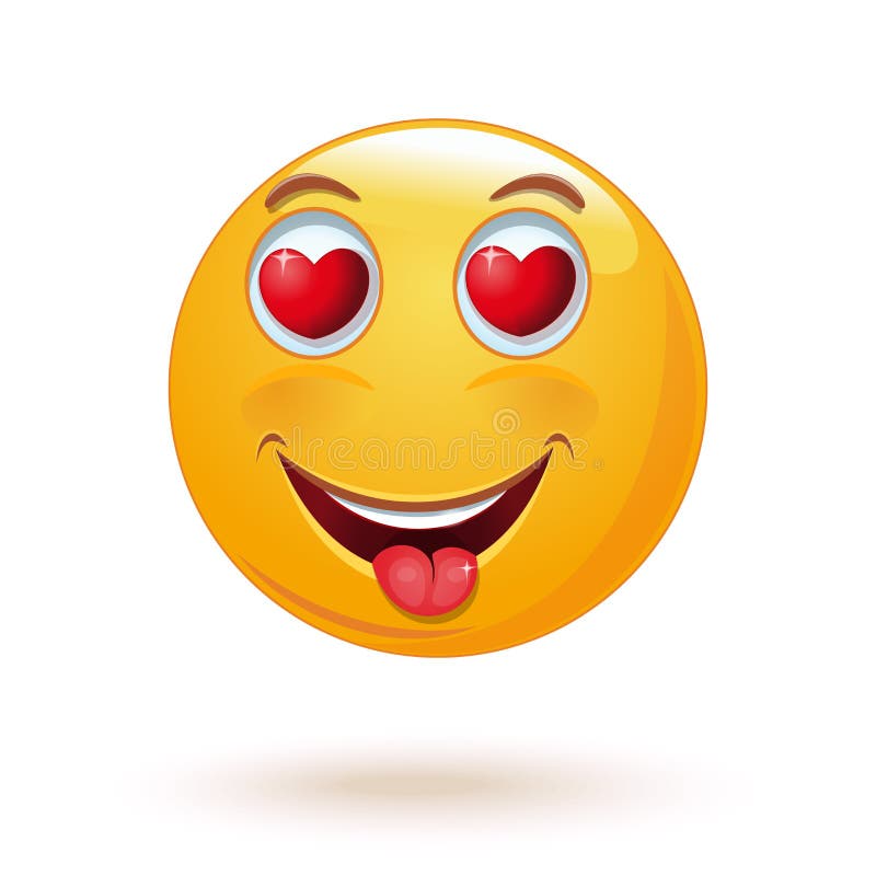 Emoji enamorado Ilustración del vector stock de ilustración Emoji enamorado Ilustración del vector stock de ilustración