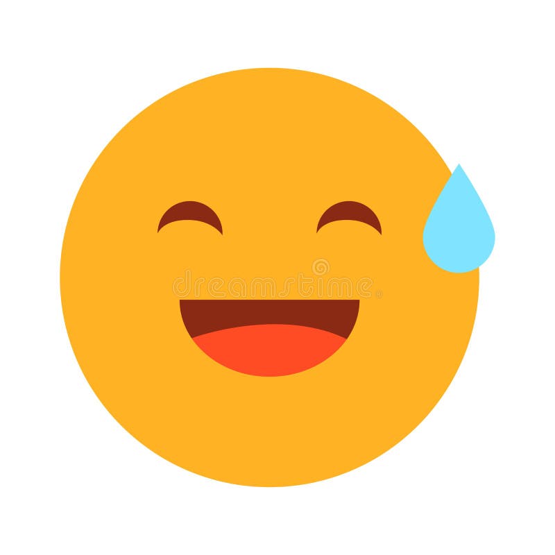 Emoji Laughing Vector Isolated. Yellow Emoticon Illustration Stock ...