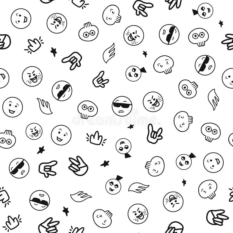 Rock emoticon stock vector. Illustration of human, face - 16666985