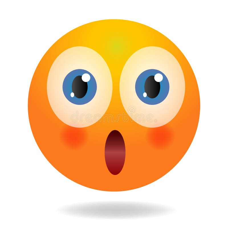 Desenho Animado Emoji Com Grandes Olhos Animados Ilustração do Vetor -  Ilustração de calma, cara: 255037992
