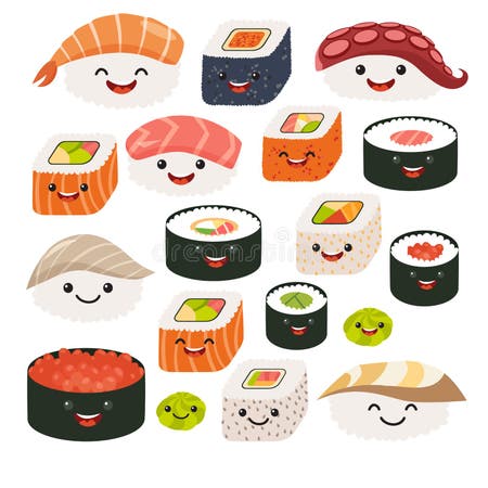 Sushi Stock Illustrations – 81,443 Sushi Stock Illustrations, Vectors ...