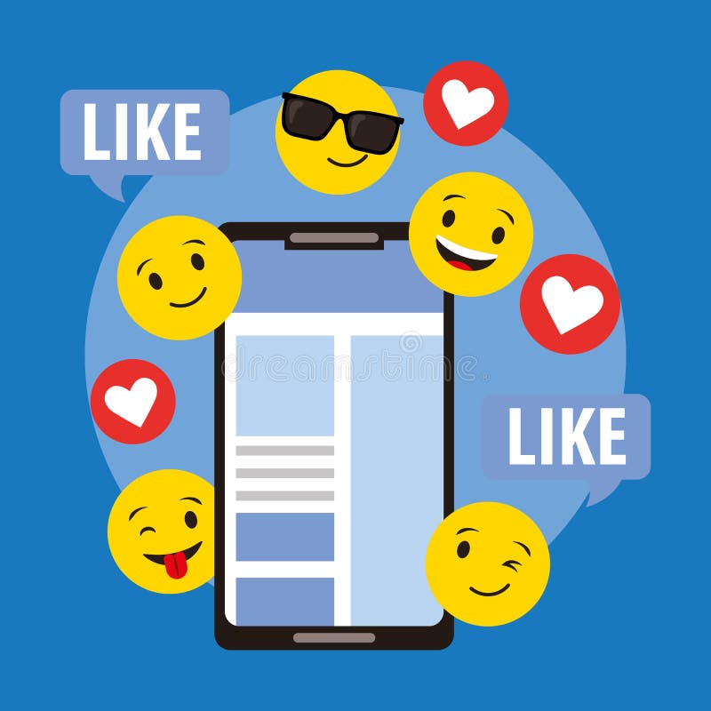 Emojis round żółta twarz ilustracja wektor