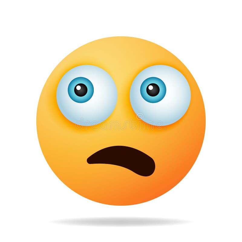 Emoji faces expression sad mood surprise scared Vector Image