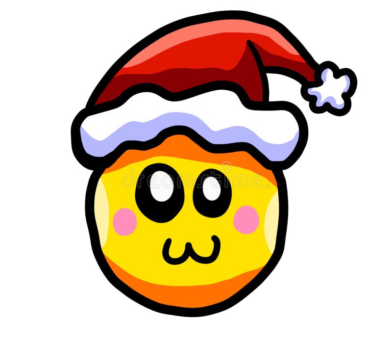 Emoticon Adorable De La Navidad Stock De Ilustración Ilustración De Garganta Nuevo 126004632