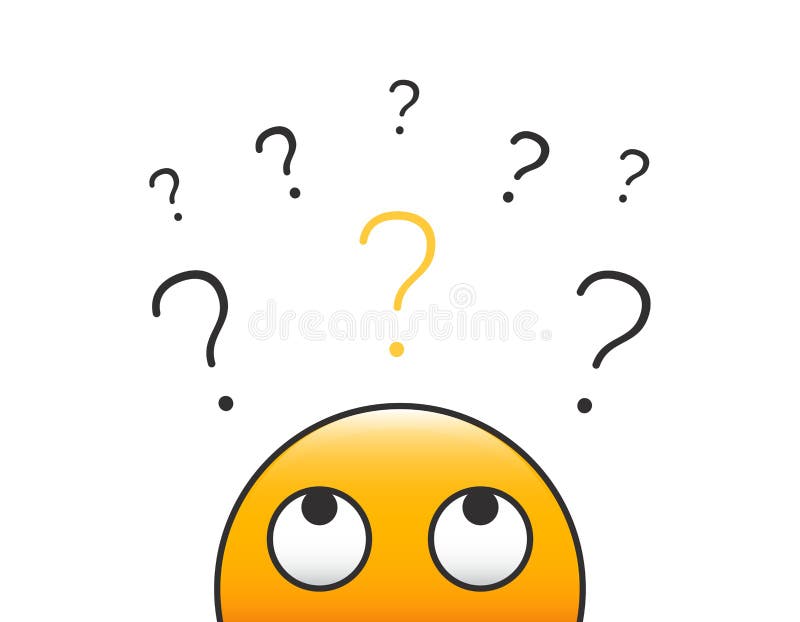 photo Transparent Question Mark Thinking Emoji emoticon character person head looking