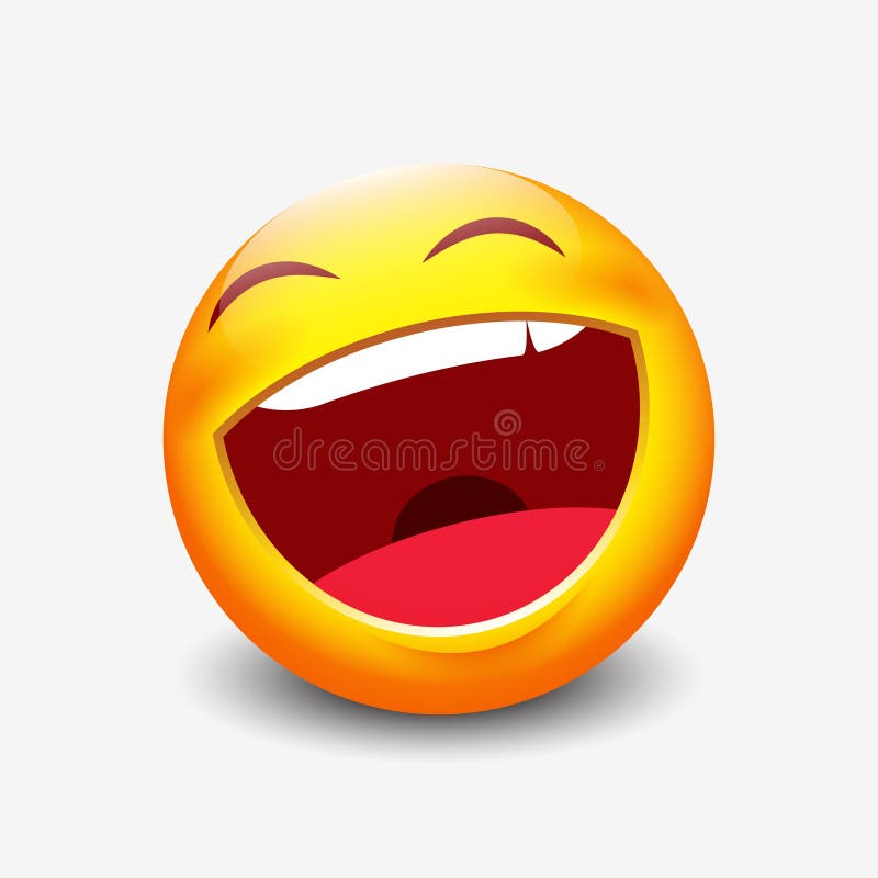 Emoticon de risa - ejemplo del vector libre illustration Emoticon de risa - ejemplo del vector libre illustration