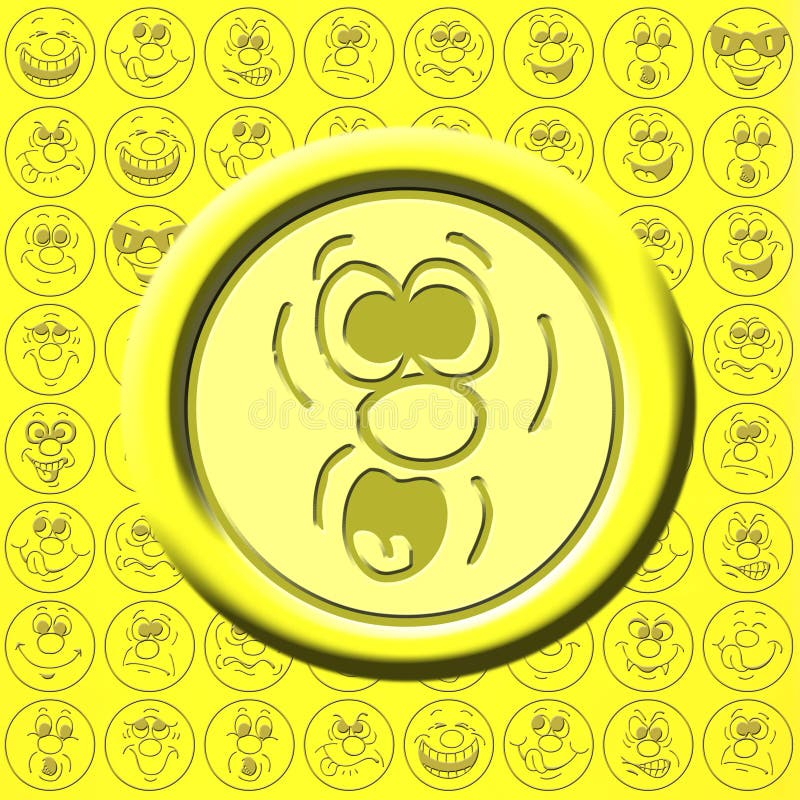 Emoticon Emoticon Divertente Emoji 3d Illustrazione Design Effetto Set2 