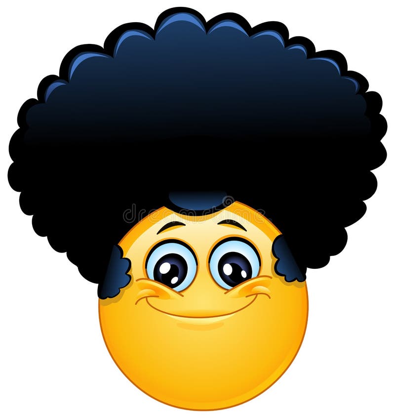 Vetores de Emoji De Sorriso Com Cabelo Curly e mais imagens de