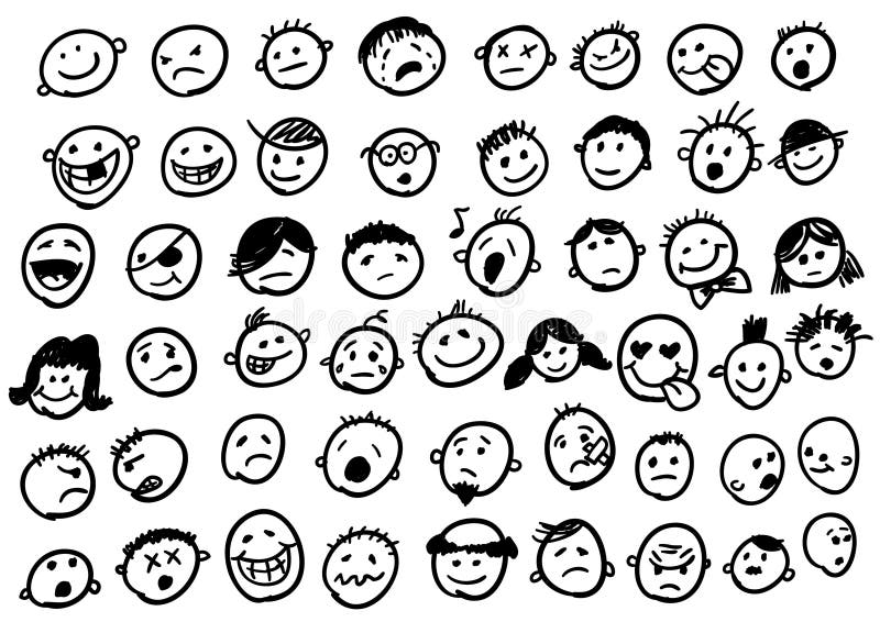 Emoticon Doodles Stock Photo Image 19041800