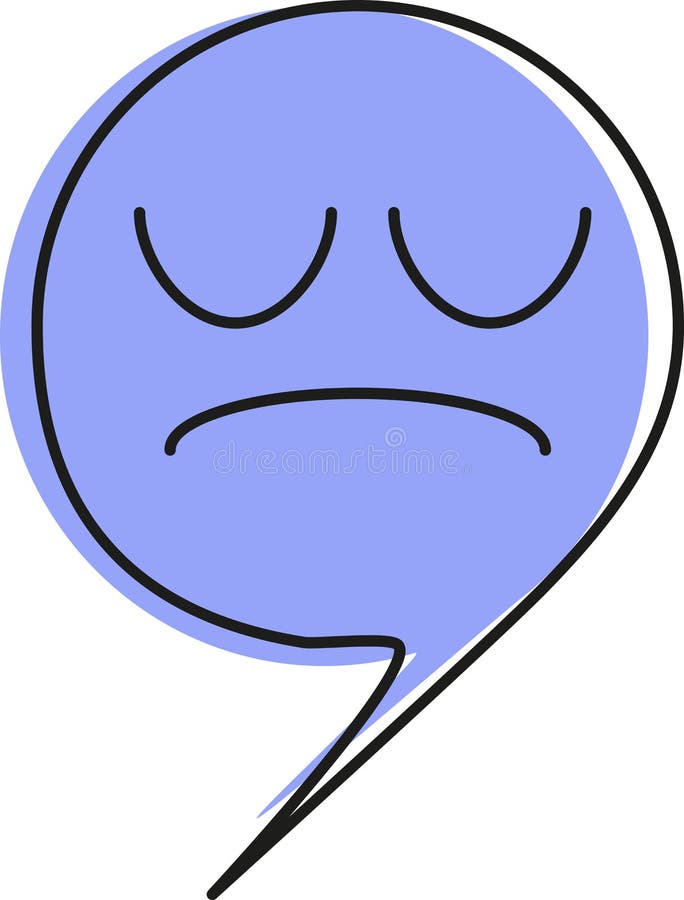Emoticon - Droefheid - Vector vector illustratie Emoticon - Droefheid - Vector vector illustratie