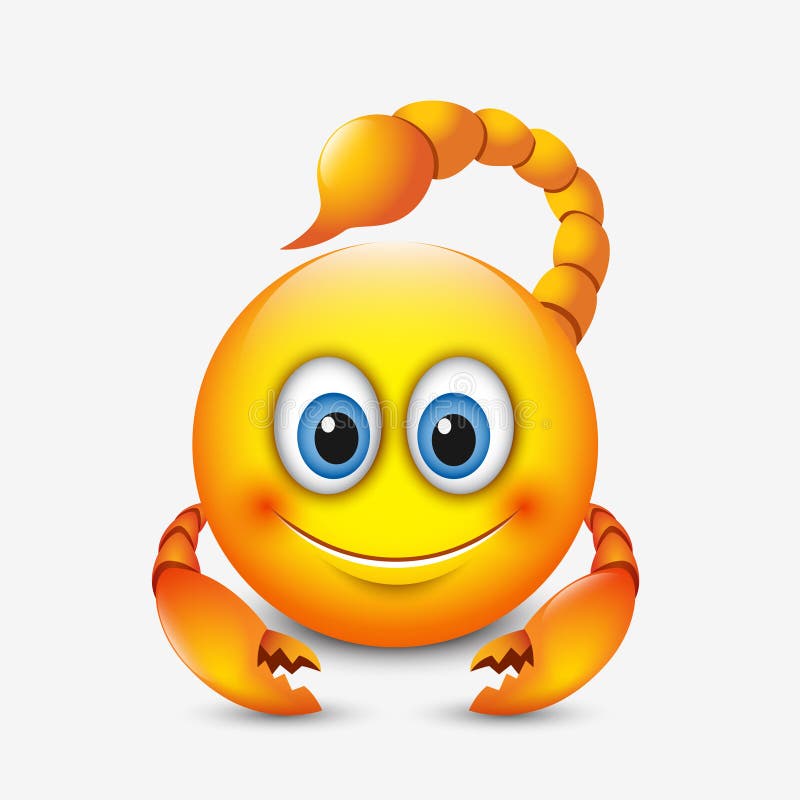 Emoticon lindo del escorpión, emoji - muestra astrológica - horóscopo - zodiaco - vector el ejemplo stock de ilustración Emoticon lindo del escorpión, emoji - muestra astrológica - horóscopo - zodiaco - vector el ejemplo stock de ilustración