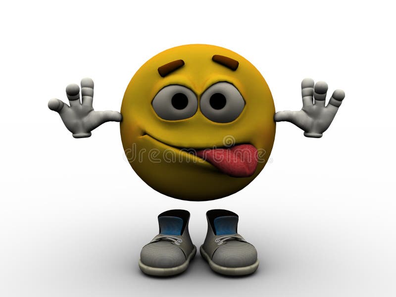 Emoticon pazzo illustrazione di stock. Illustrazione di emozione 37935158