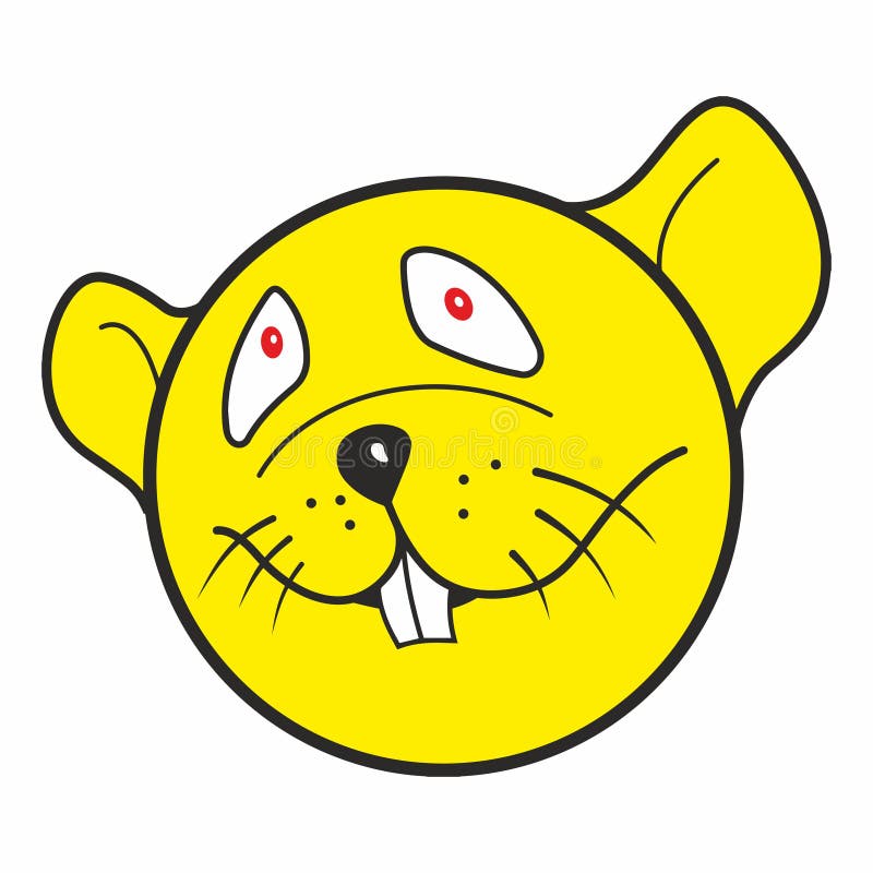Emoticon smiley, kinesiskt zodiakteckenår av Rat, lyckligt kinesiskt nytt år 2020 vektor illustrationer Emoticon smiley, kinesiskt zodiakteckenår av Rat, lyckligt kinesiskt nytt år 2020 vektor illustrationer