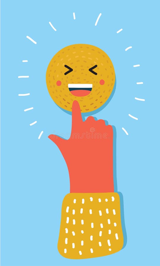 Emoticon wskazuje przy tobą ilustracja wektor Emoticon wskazuje przy tobą ilustracja wektor