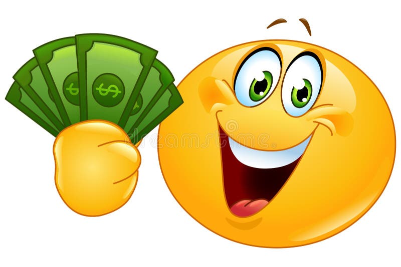 Emoticon z dolarami Emoticon z dolarami