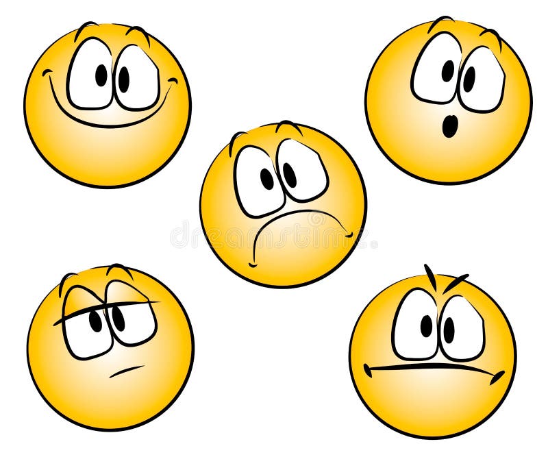 Emoticons Smileys Clip Art stock illustration. Illustration of - 3131758