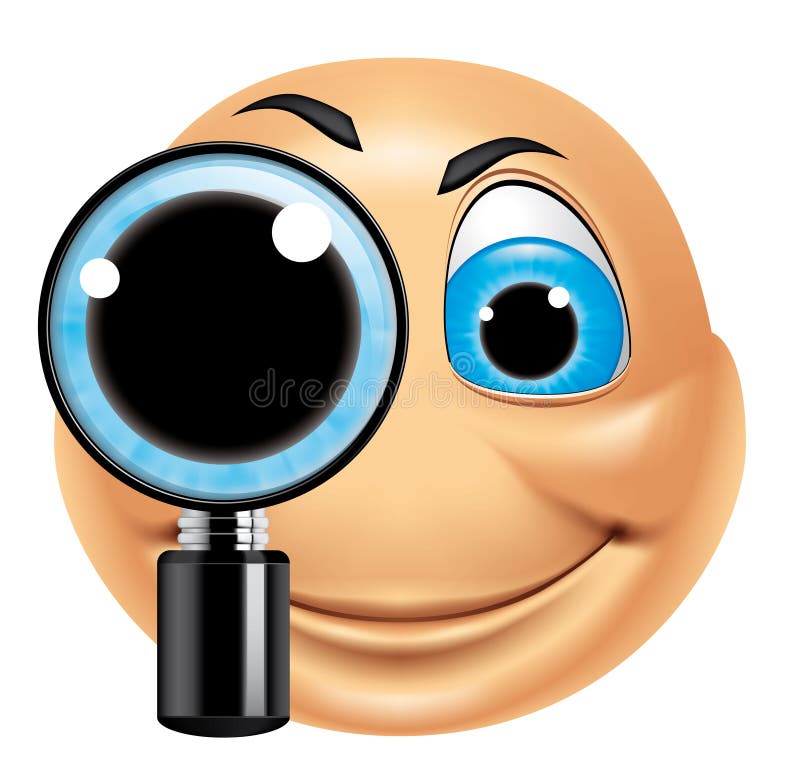 Emoticonsuchen stock abbildung Emoticonsuchen stock abbildung