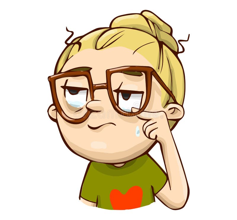 Emotional Funny Cartoon Character. Vector Sarcastic Crying Hand Drawn Girl Stock Illustration - Illustration of icon, doodle: 108412910 Emotional Funny Cartoon Character. Vector Sarcastic Crying Hand Drawn Girl Stock Illustration - Illustration of icon, doodle: 108412910