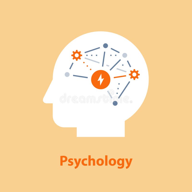 Emotional intelligence, decision making, positive mindset, psychology and neurology, behavior science, creative thinking stock illustration Emotional intelligence, decision making, positive mindset, psychology and neurology, behavior science, creative thinking stock illustration