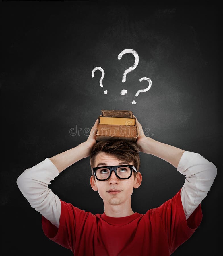 Emotional screaming pupil boy near chalkboard stock photography Emotional screaming pupil boy near chalkboard stock photography