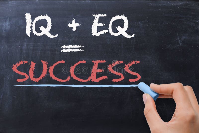 Emotionaler Quotient EQ plus Intelligenz-Quotient IQ - Erfolgsformel