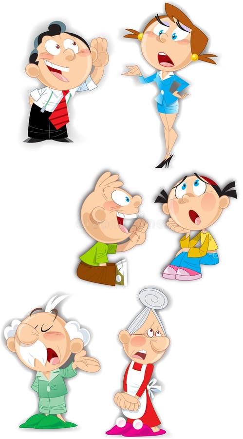 Emotions family characters