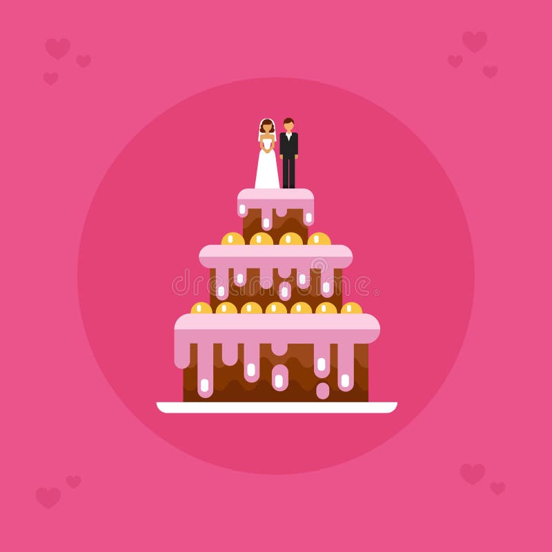 Empanada 8 de la boda ilustración del vector Empanada 8 de la boda ilustración del vector