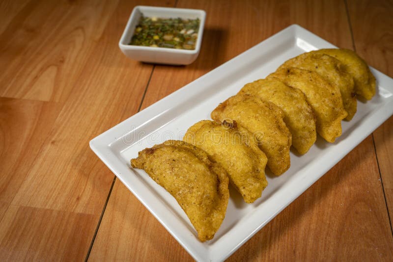 Fried Empanadas, Typical Colombian Food Stock Photo Image of flour