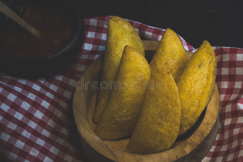 Fried Empanadas, Typical Colombian Food Stock Photo Image of