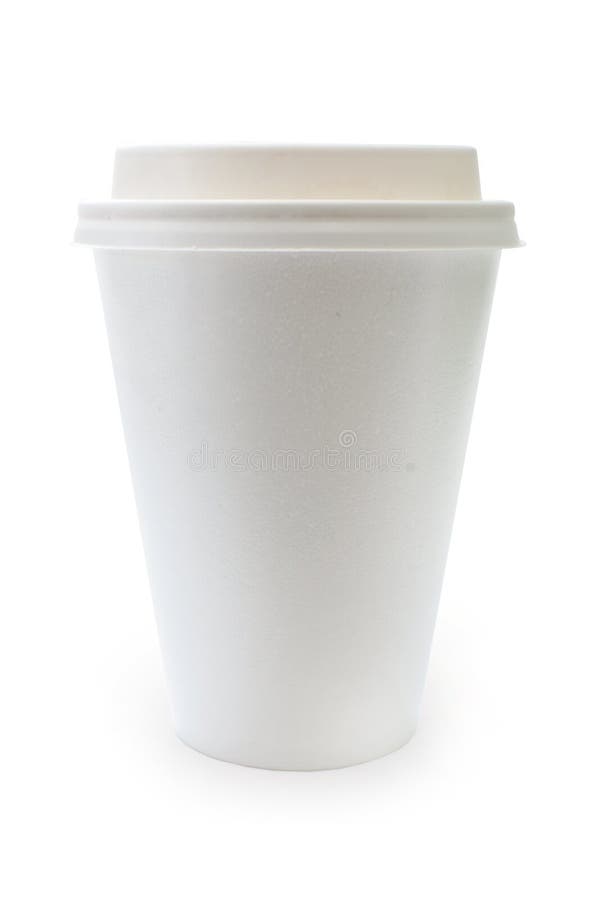 Paper coffee cup over a white background. Paper coffee cup over a white background
