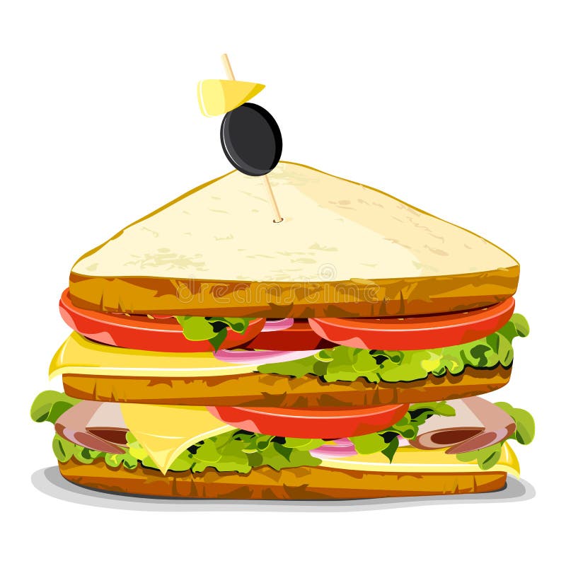 Emparedado delicioso libre illustration
