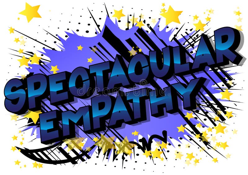 Empatia spettacolare - parole di stile del libro di fumetti royalty illustrazione gratis Empatia spettacolare - parole di stile del libro di fumetti royalty illustrazione gratis