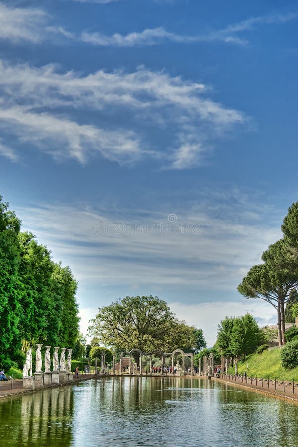View of Villa di Adriano ruins in Tivoli, Italy. View of Villa di Adriano ruins in Tivoli, Italy