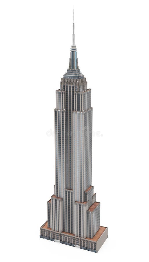 Empire State Building Isolated Editorial Photo - Illustration of background,  white: 147426371