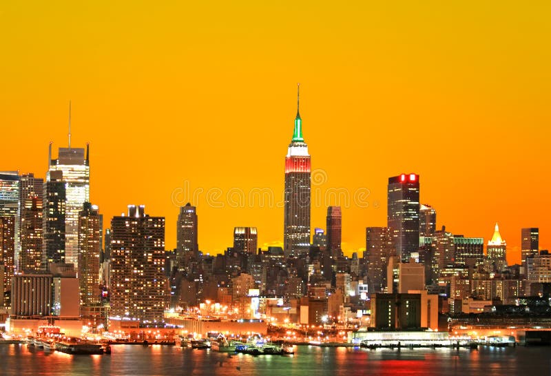 The Empire State Building and Manhattan