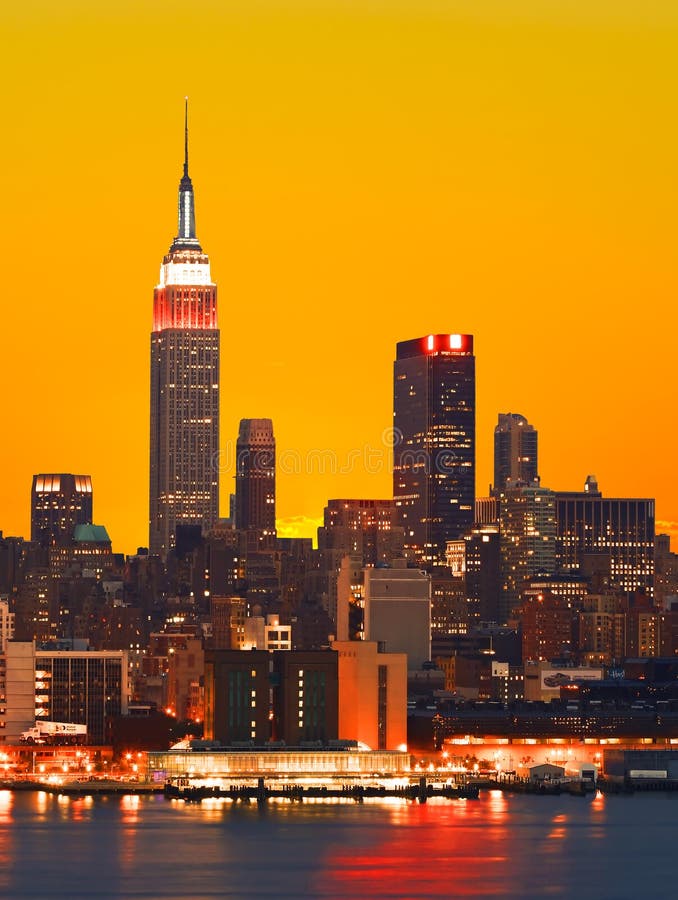 The Empire State Building and Manhattan