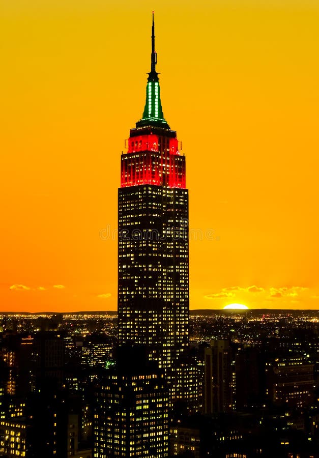 The Empire State Building and Manhattan