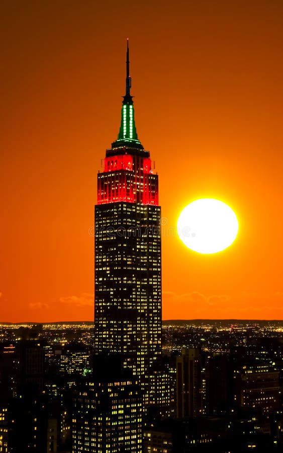 The Empire State Building and Manhattan