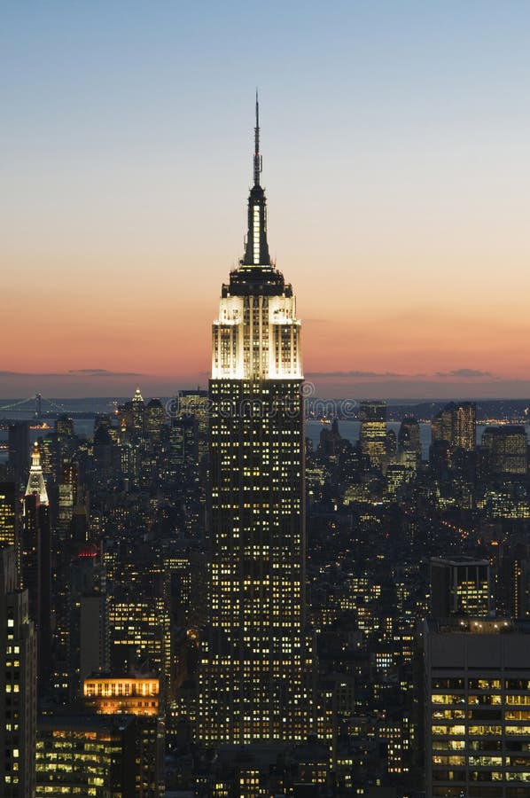 Empire State Building at sunset