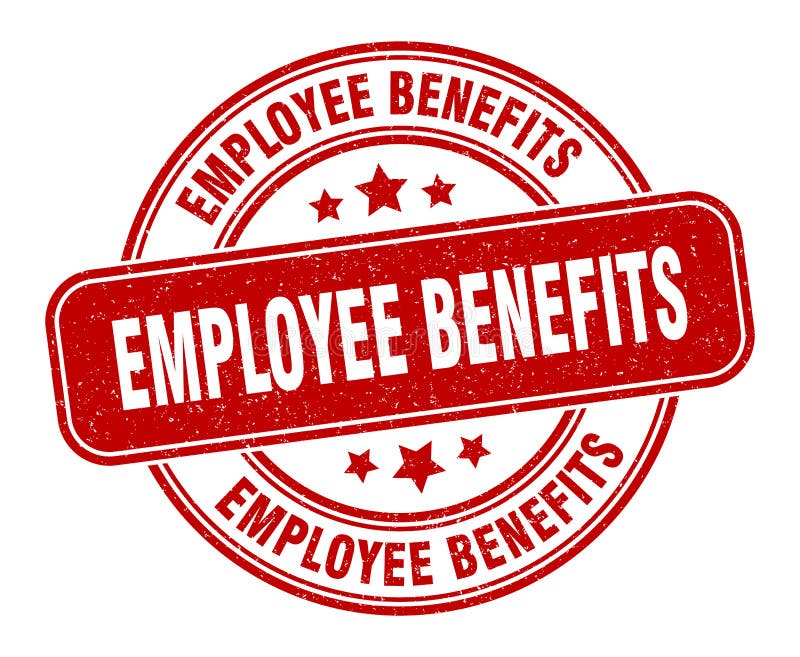 Employee Benefits Stamp. Employee Benefits Label. Round Grunge Sign