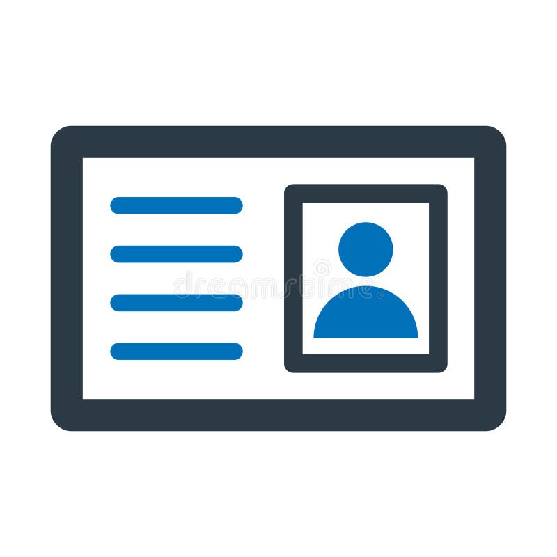 Employee card Vector Icon which can easily modify vector illustration