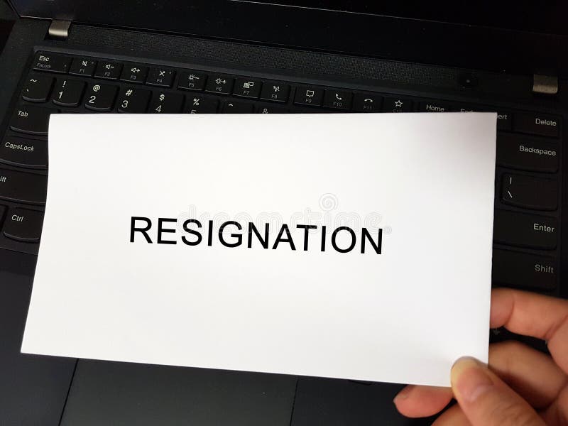 Resignation tender No Notice