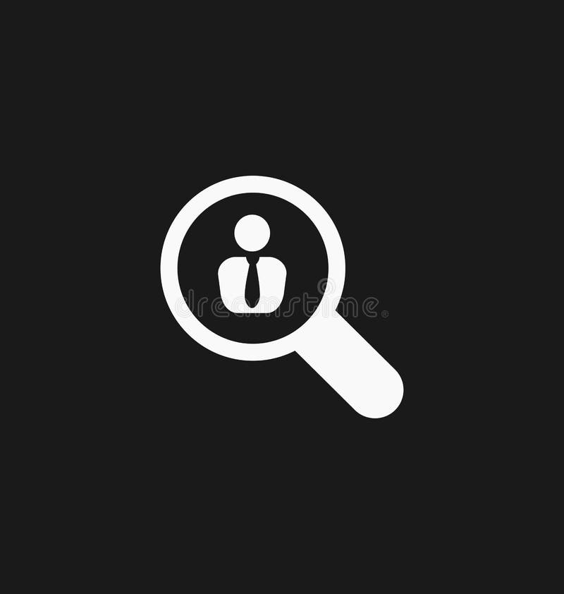 Employee icon. Recruitment sign. Headhunting vector illustration