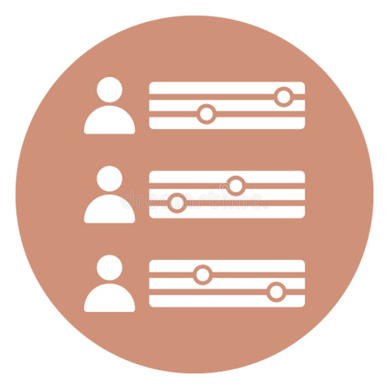 Employee ranking, group ranking. Vector icon which can easily modify or edit vector illustration.