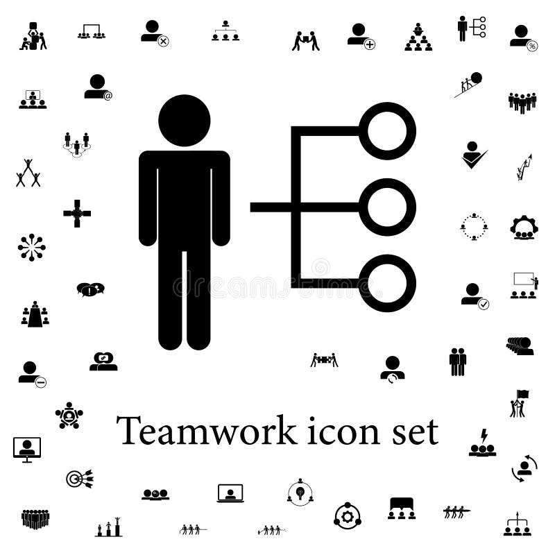 Employee selection icon. Teamwork icons universal set for web and mobile royalty free illustration