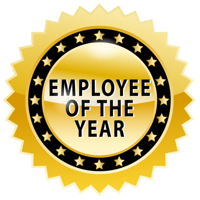 Best Employee Of The Year Award Badge Stock Vector Illustration of Best Employee Of The Year Award Badge Stock Vector Illustration of