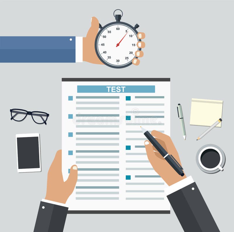 Employment on competitive basis. royalty free illustration